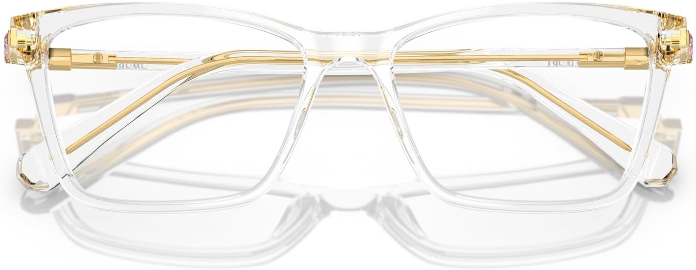 image:imageSwarovski womens Sk2015 Rectangular Prescription Eyewear FramesTransparentDemo Lens