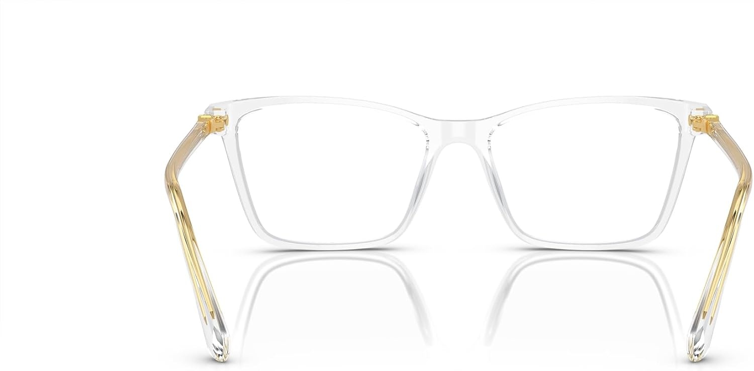 image:imageSwarovski womens Sk2015 Rectangular Prescription Eyewear FramesTransparentDemo Lens