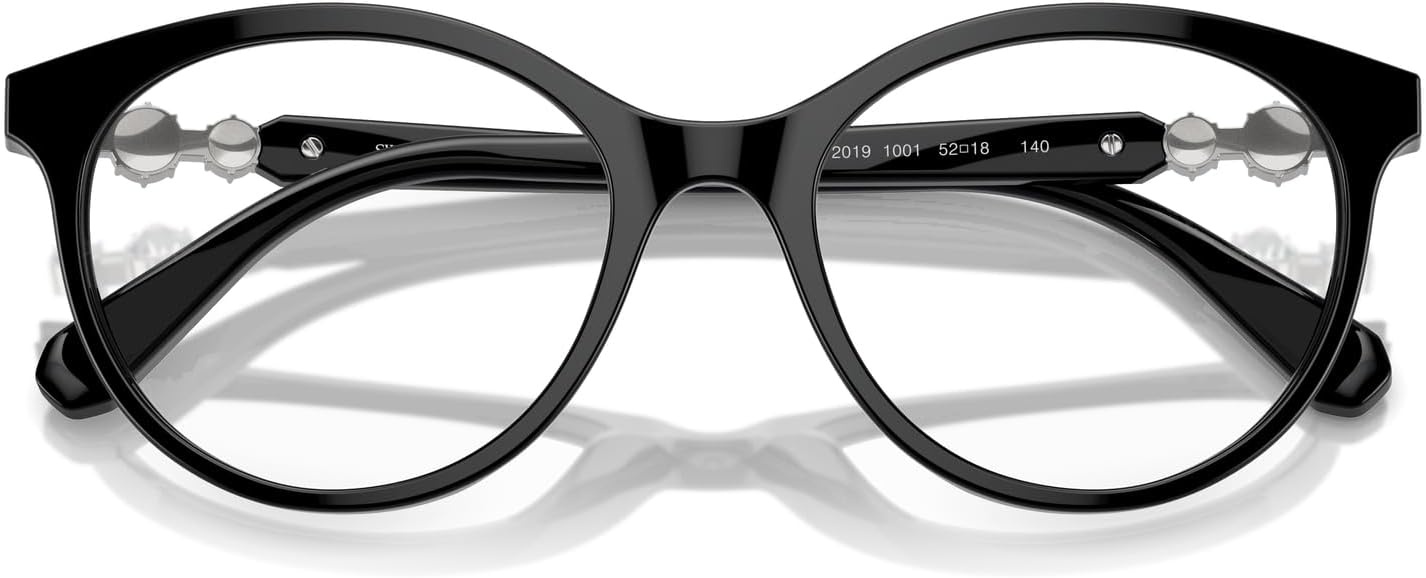 image:imageSwarovski womens Sk2019 Round Prescription Eyewear FramesBlackDemo Lens