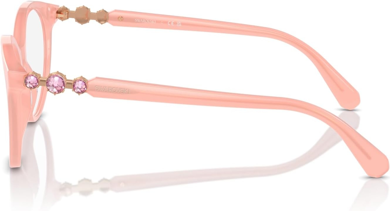 image:imageSwarovski womens Sk2019 Round Prescription Eyewear FramesOpal PinkDemo Lens