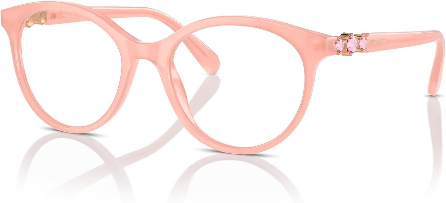 image:imageSwarovski womens Sk2019 Round Prescription Eyewear FramesOpal PinkDemo Lens