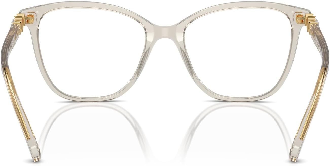 image:imageSwarovski womens Sk2020f Low Bridge Fit Square Prescription Eyewear FramesTransparent BeigeDemo Lens