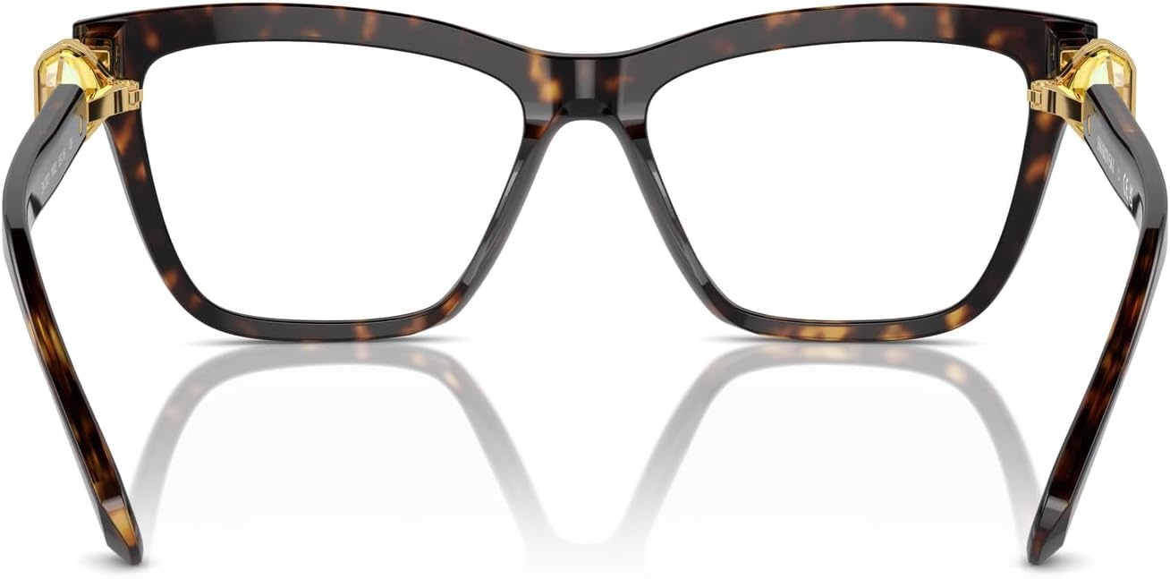image:imageSwarovski womens Sk2021 Square Prescription Eyewear FramesDark HavanaDemo Lens