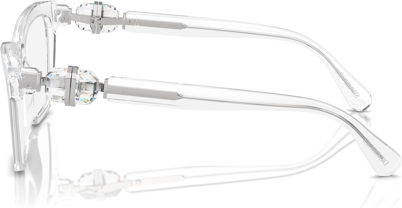 image:imageSwarovski womens Sk2021 Square Prescription Eyewear FramesTransparentDemo Lens