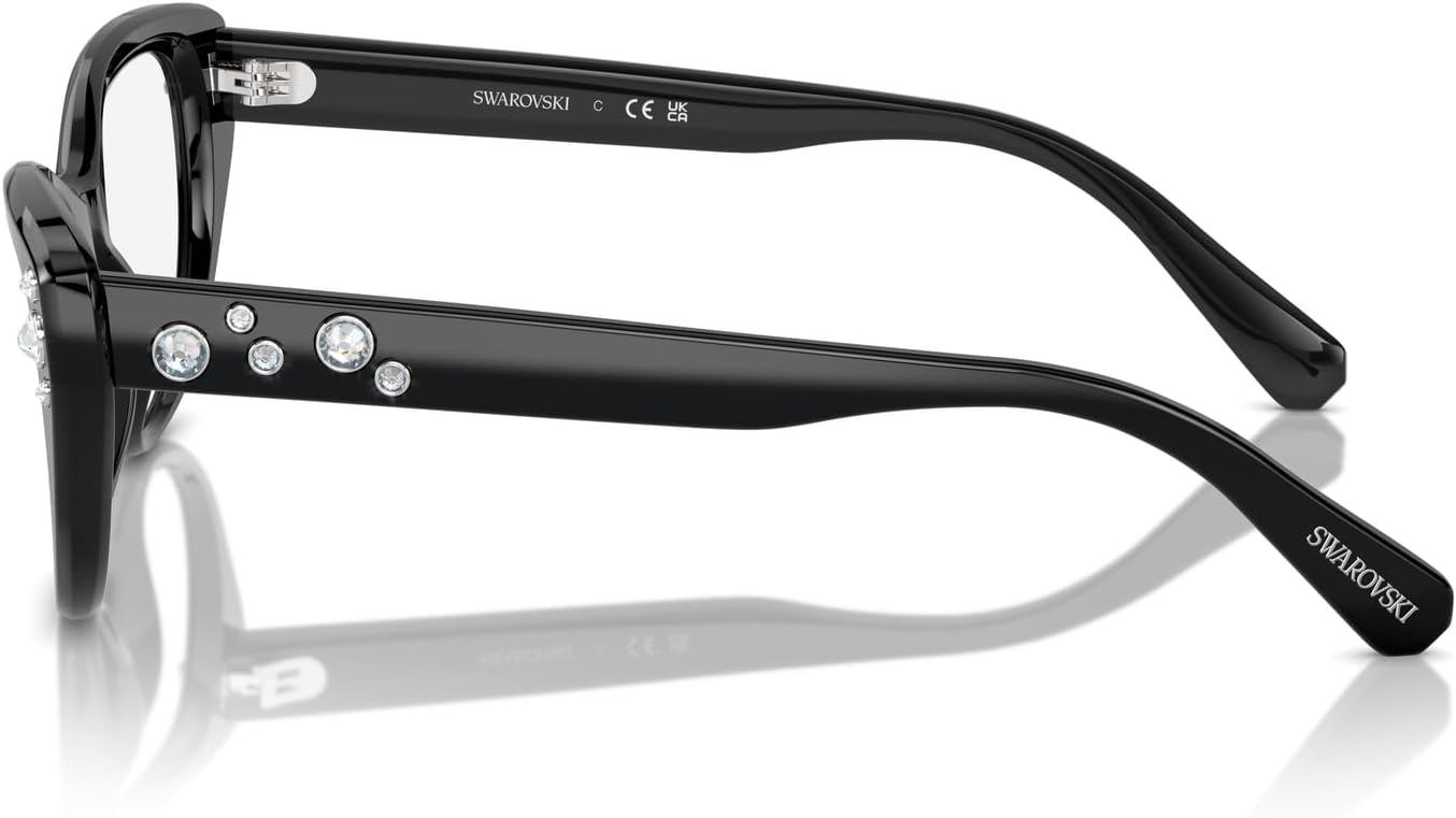 image:imageSwarovski womens Sk2023 Cat Eye Prescription Eyewear FramesBlackDemo Lens