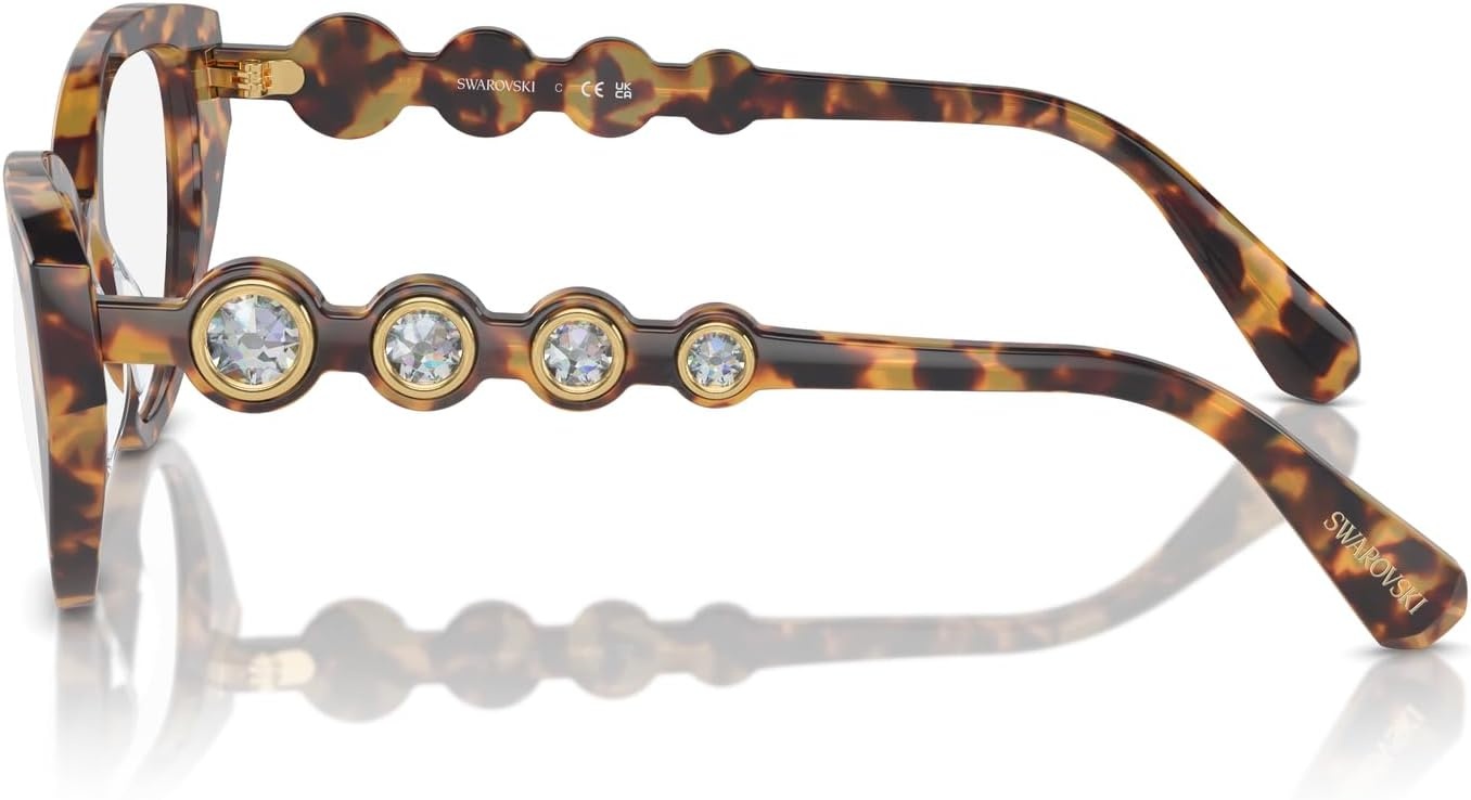 image:imageSwarovski womens Sk2024 Cat Eye Prescription Eyewear FramesHavanaDemo Lens