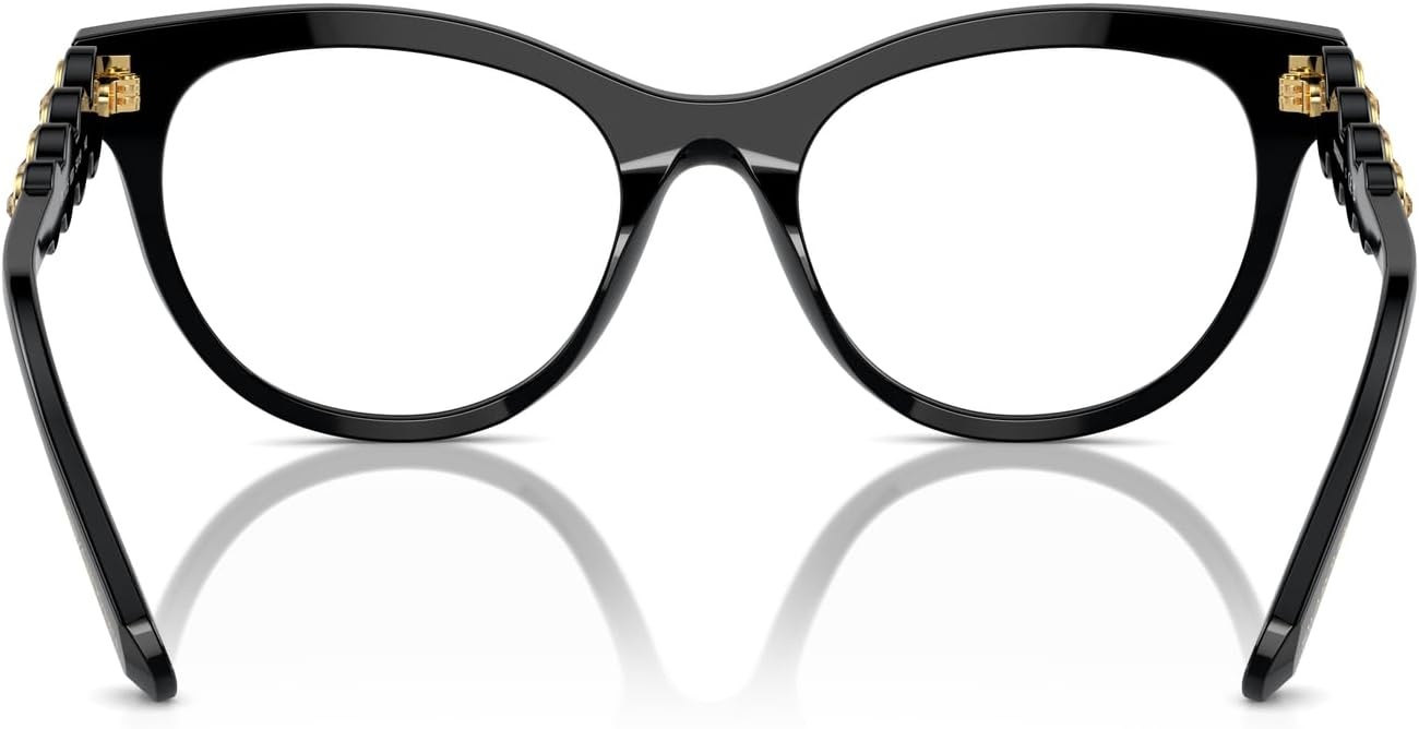 image:imageSwarovski womens Sk2025 Round Prescription Eyewear FramesBlackDemo Lens