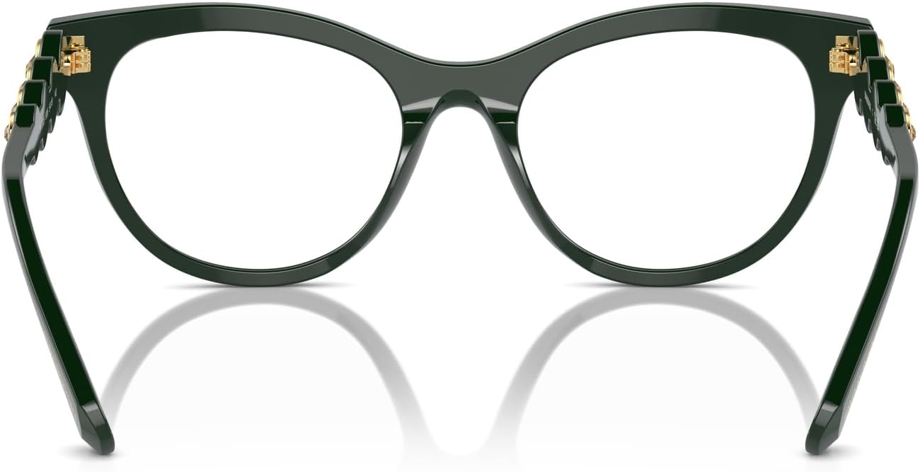 image:imageSwarovski womens Sk2025 Round Prescription Eyewear FramesDark GreenDemo Lens