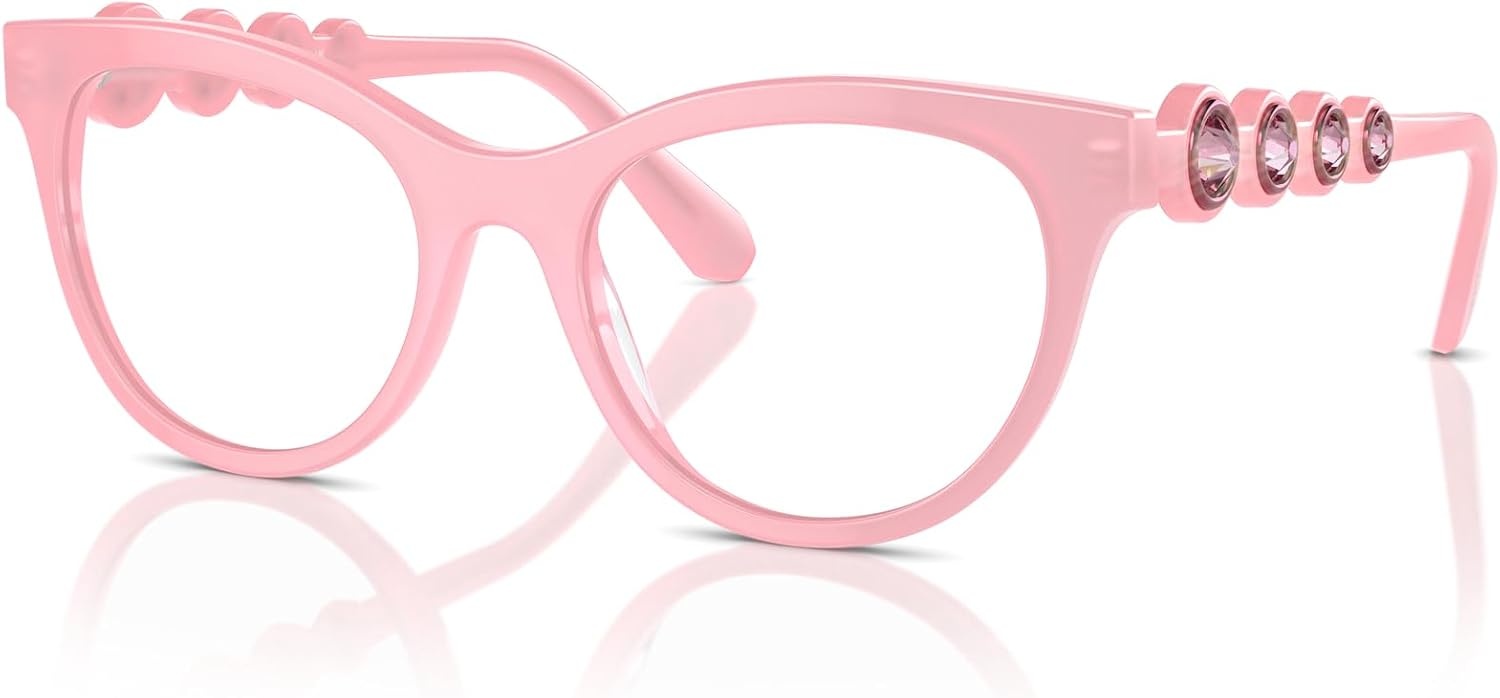 image:imageSwarovski womens Sk2025 Round Prescription Eyewear FramesOpal PinkDemo Lens