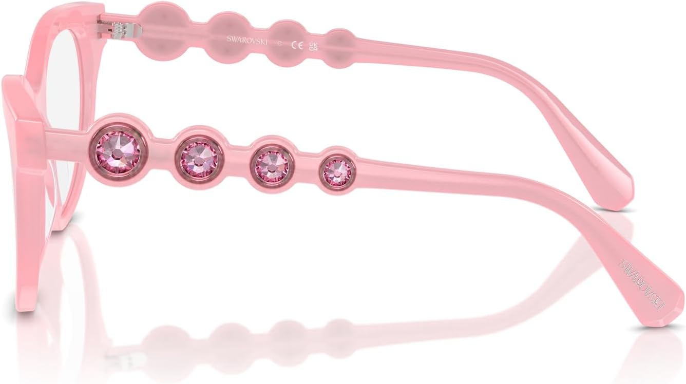 image:imageSwarovski womens Sk2025 Round Prescription Eyewear FramesOpal PinkDemo Lens