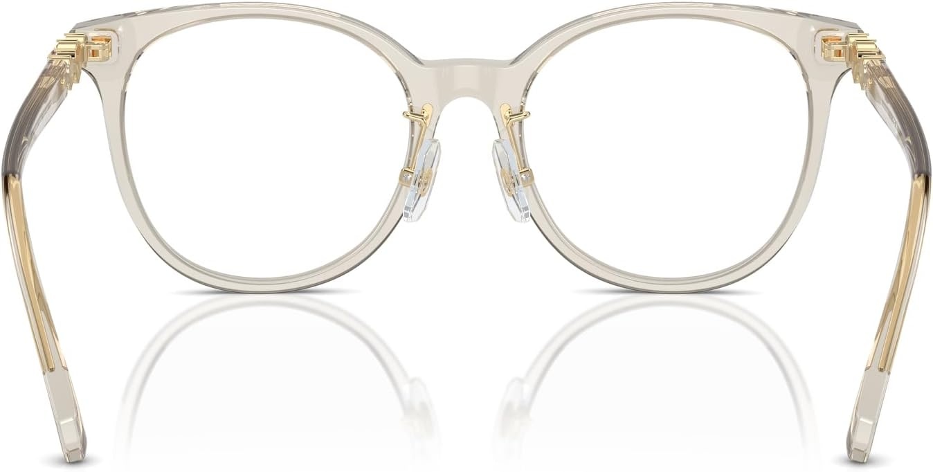 image:imageSwarovski womens Sk2027d Round Prescription Eyewear FramesTransparent BeigeDemo Lens
