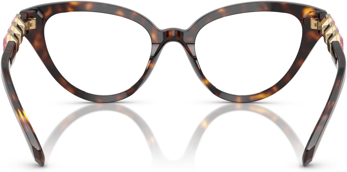 image:imageSwarovski womens Sk2028f Low Bridge Fit Cat Eye Prescription Eyewear FramesHavanaDemo Lens