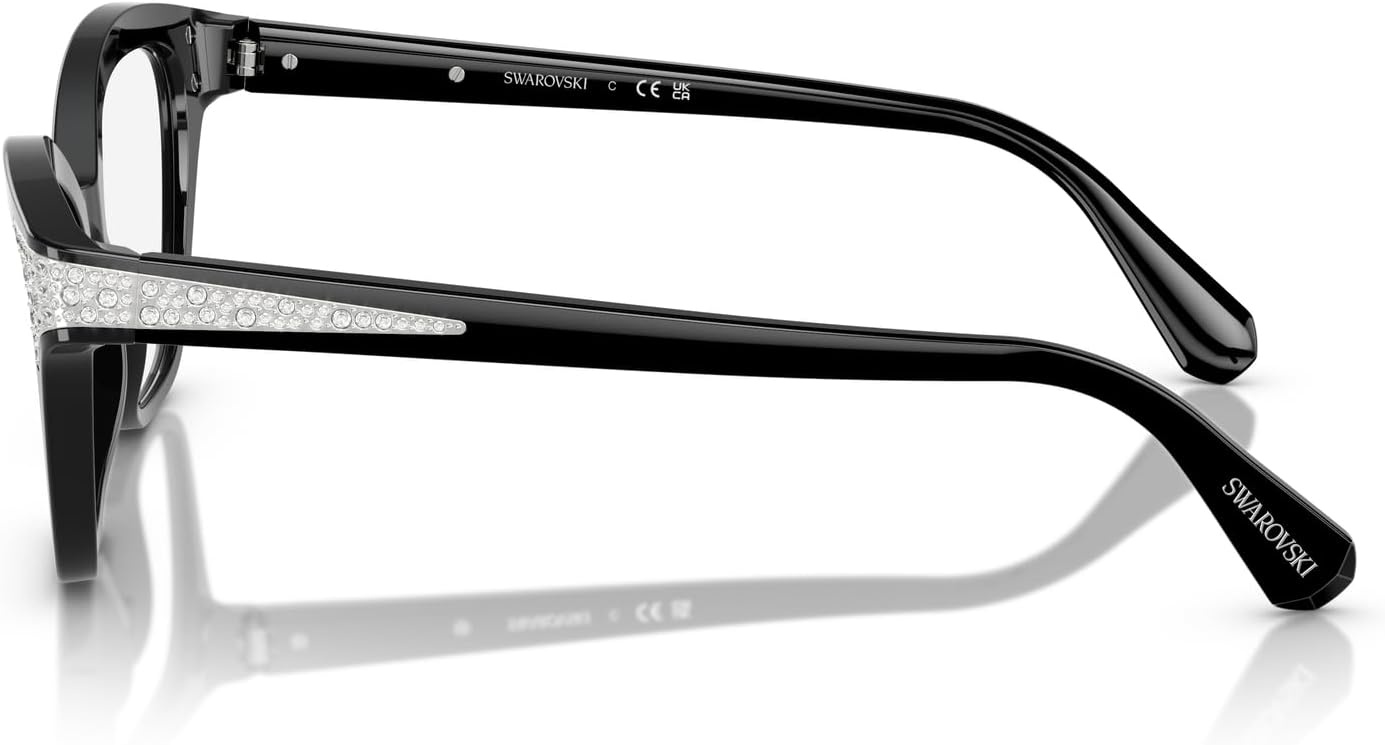 image:imageSwarovski womens Sk2029 Cat Eye Prescription Eyewear FramesBlackDemo Lens