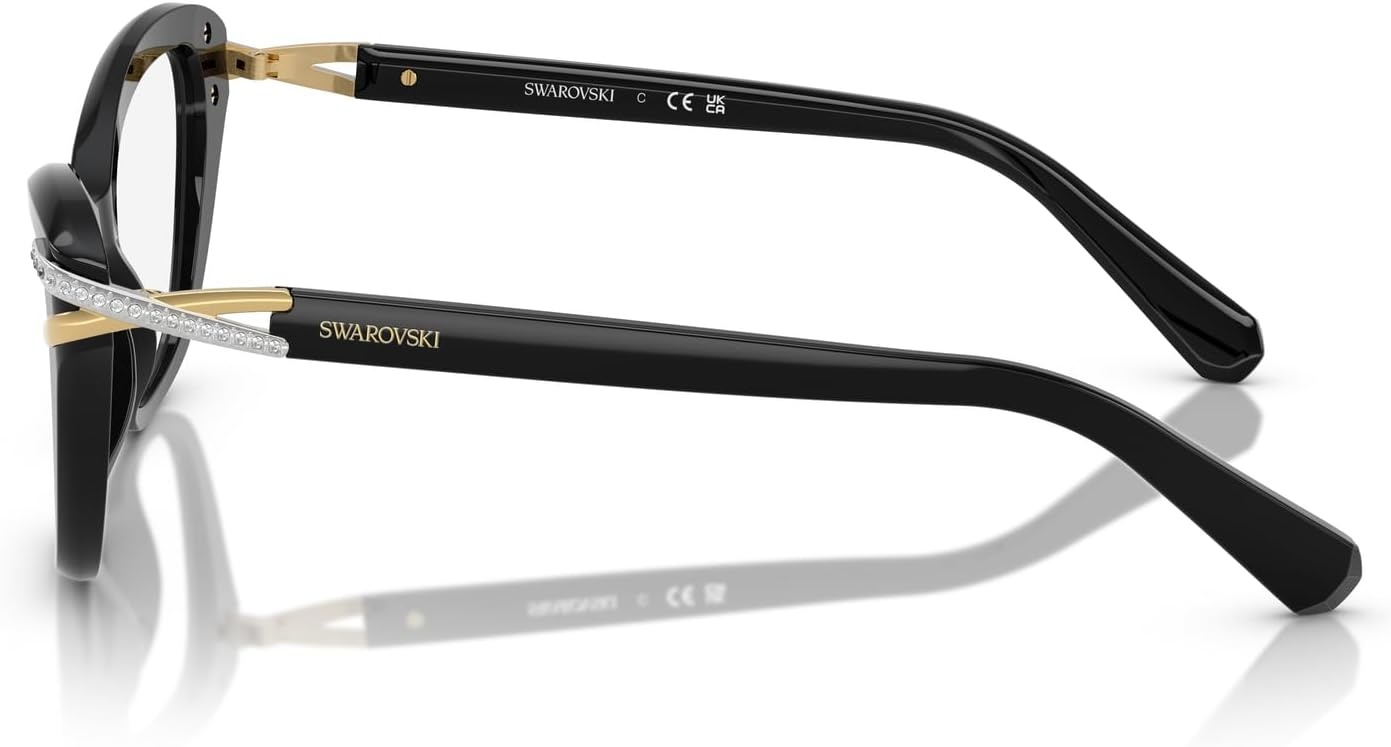 image:imageSwarovski womens Sk2031 Cat Eye Prescription Eyewear FramesBlackDemo Lens