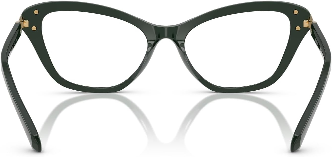 image:imageSwarovski womens Sk2031 Cat Eye Prescription Eyewear FramesDark GreenDemo Lens
