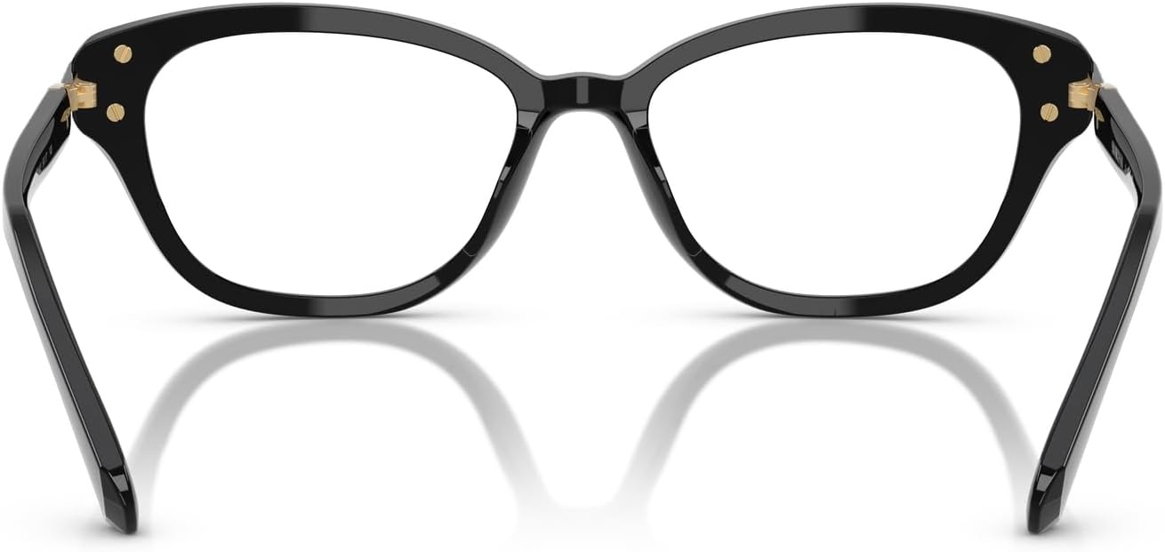 image:imageSwarovski womens Sk2032f Low Bridge Fit Square Prescription Eyewear FramesBlackDemo Lens
