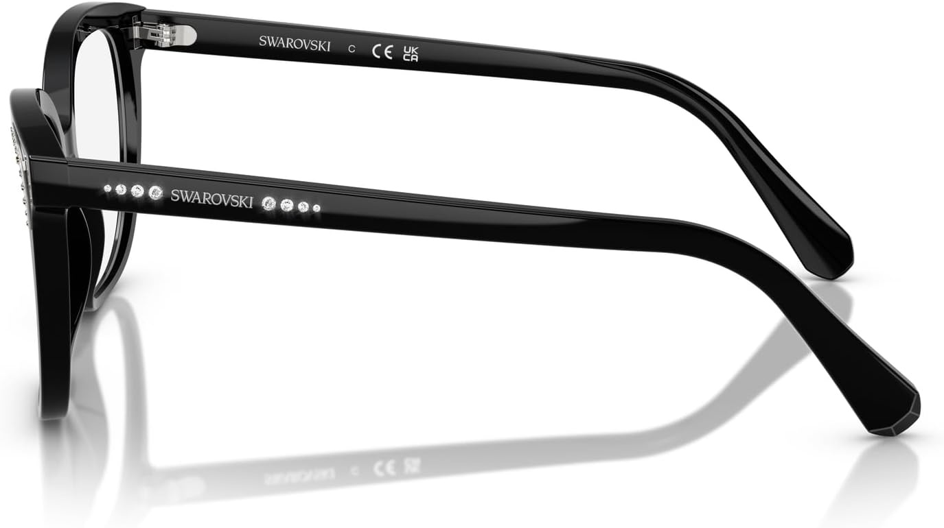 image:imageSwarovski womens Sk2033 Butterfly Prescription Eyewear FramesBlackDemo Lens