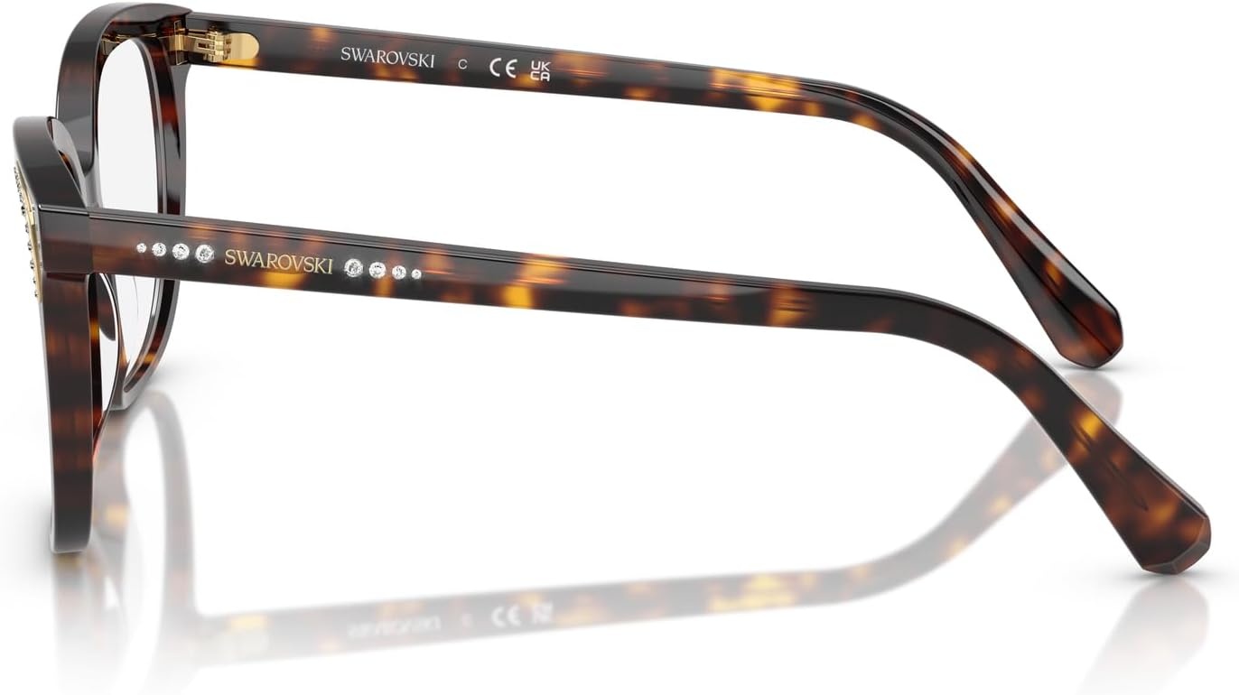 image:imageSwarovski womens Sk2033 Butterfly Prescription Eyewear FramesHavanaDemo Lens