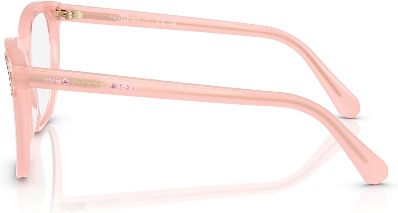 image:imageSwarovski womens Sk2033 Butterfly Prescription Eyewear FramesMilky PinkDemo Lens