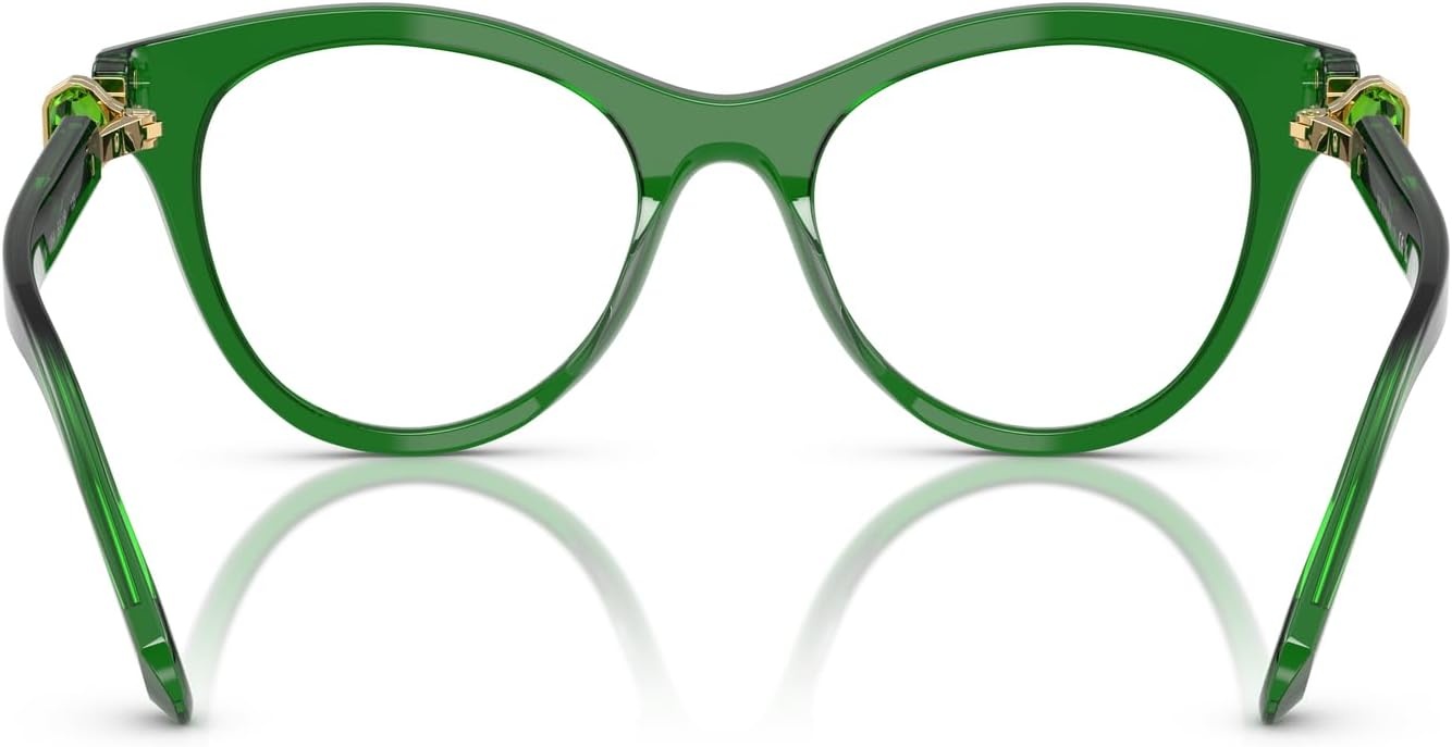 image:imageSwarovski womens Sk2036 Round Prescription Eyewear FramesTransparent GreenDemo Lens