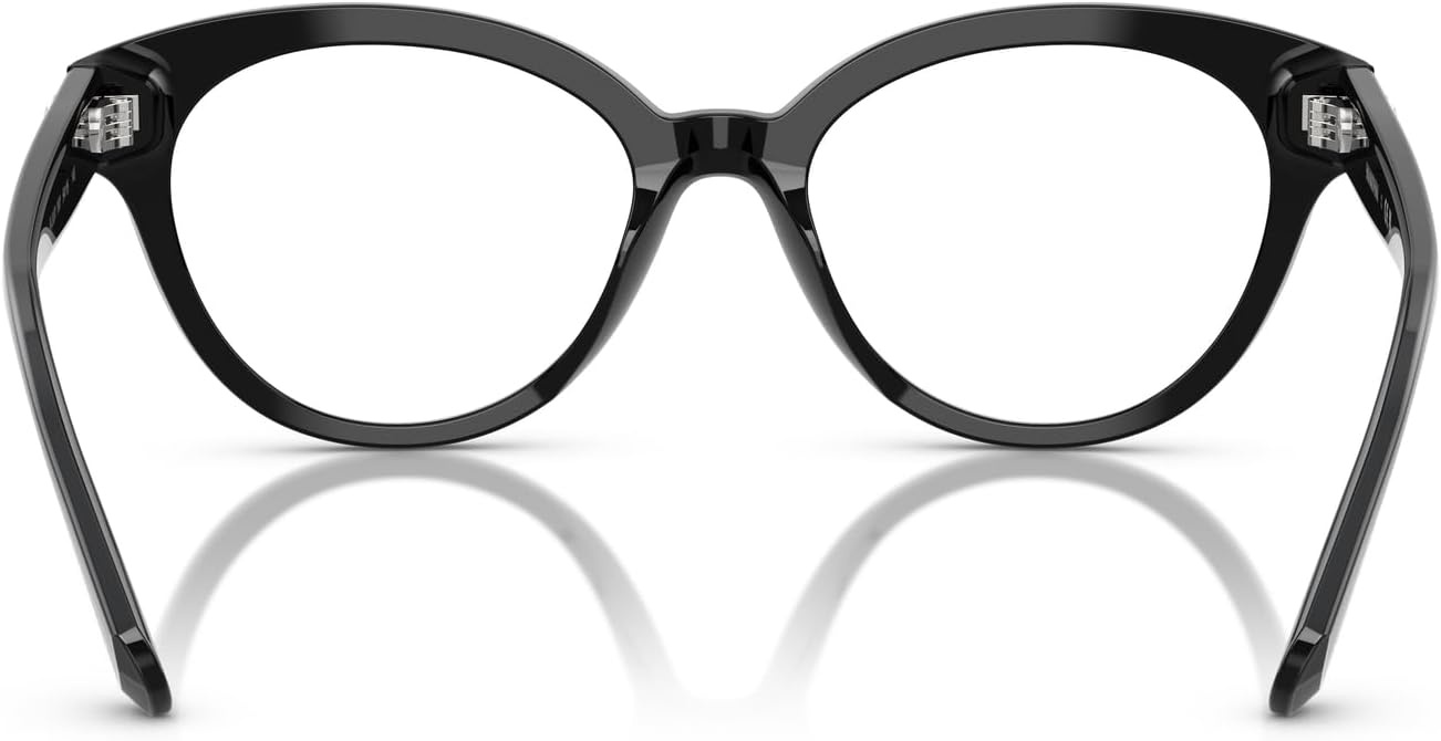 image:imageSwarovski womens Sk2037 Round Prescription Eyewear FramesBlackDemo Lens