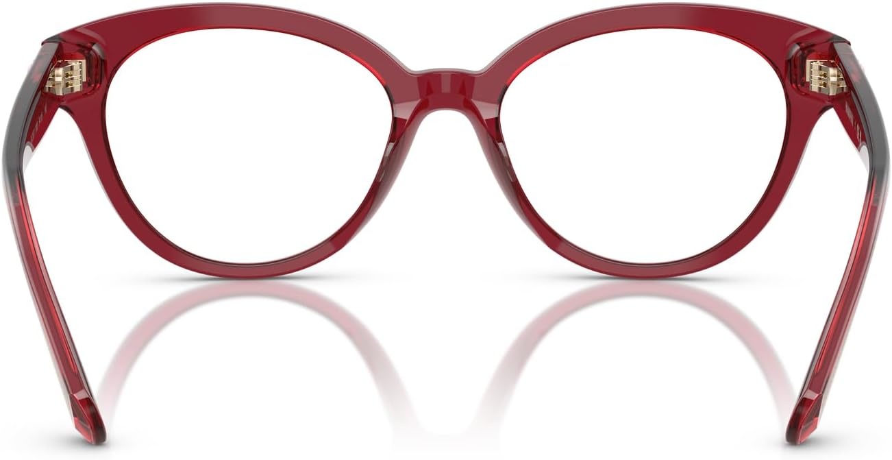 image:imageSwarovski womens Sk2037 Round Prescription Eyewear FramesTransparent BurgundyDemo Lens