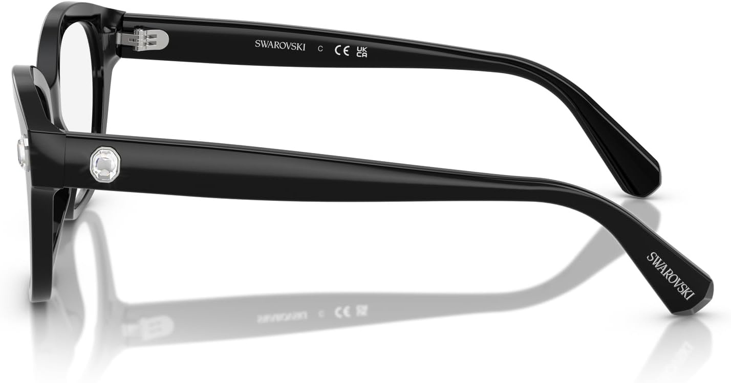 image:imageSwarovski womens Sk2038 Square Prescription Eyewear FramesBlackDemo Lens