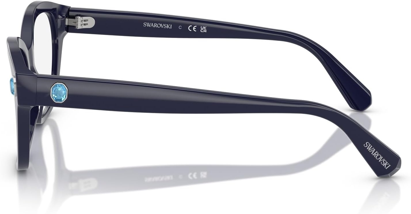 image:imageSwarovski womens Sk2038 Square Prescription Eyewear FramesBlueDemo Lens
