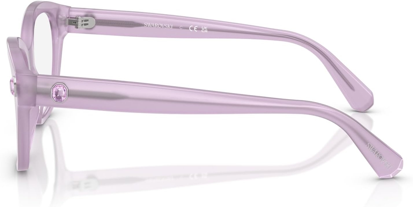 image:imageSwarovski womens Sk2038 Square Prescription Eyewear FramesMilky LilacDemo Lens