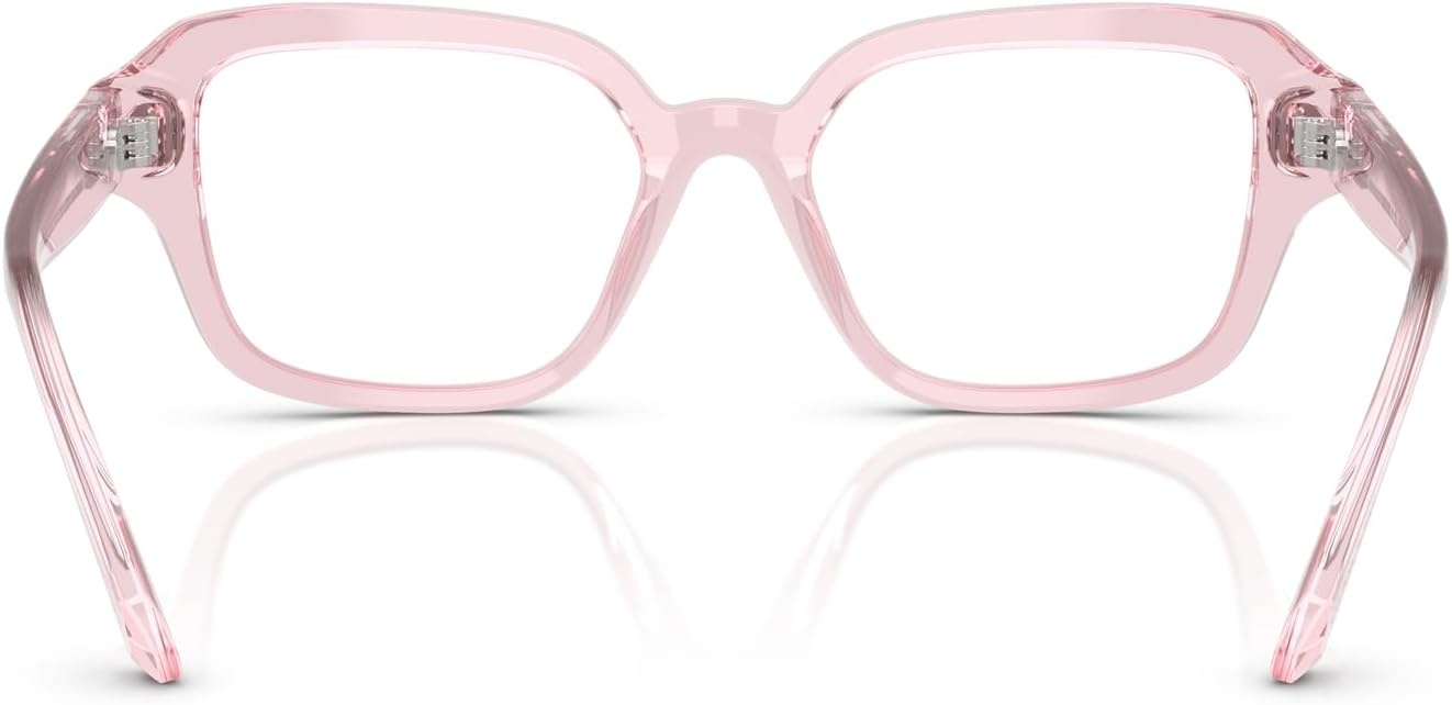image:imageSwarovski womens Sk2039 Square Prescription Eyewear FramesTransparent PinkDemo Lens