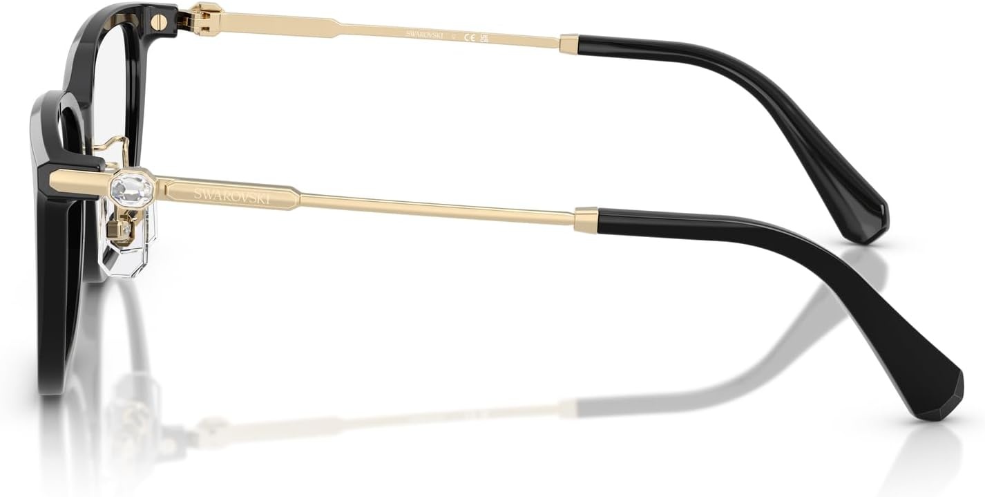 image:imageSwarovski womens Sk2041d Square Prescription Eyewear FramesBlackDemo Lens