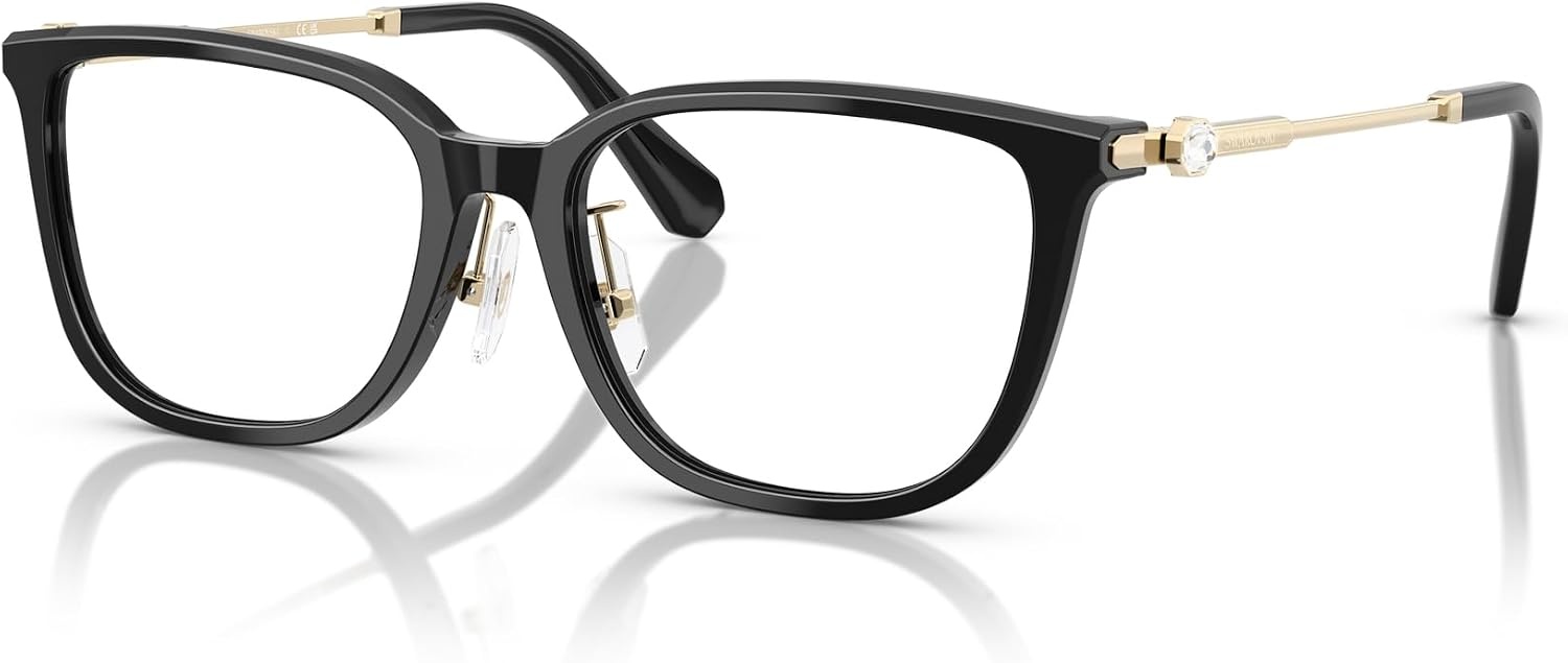 image:imageSwarovski womens Sk2041d Square Prescription Eyewear FramesBlackDemo Lens