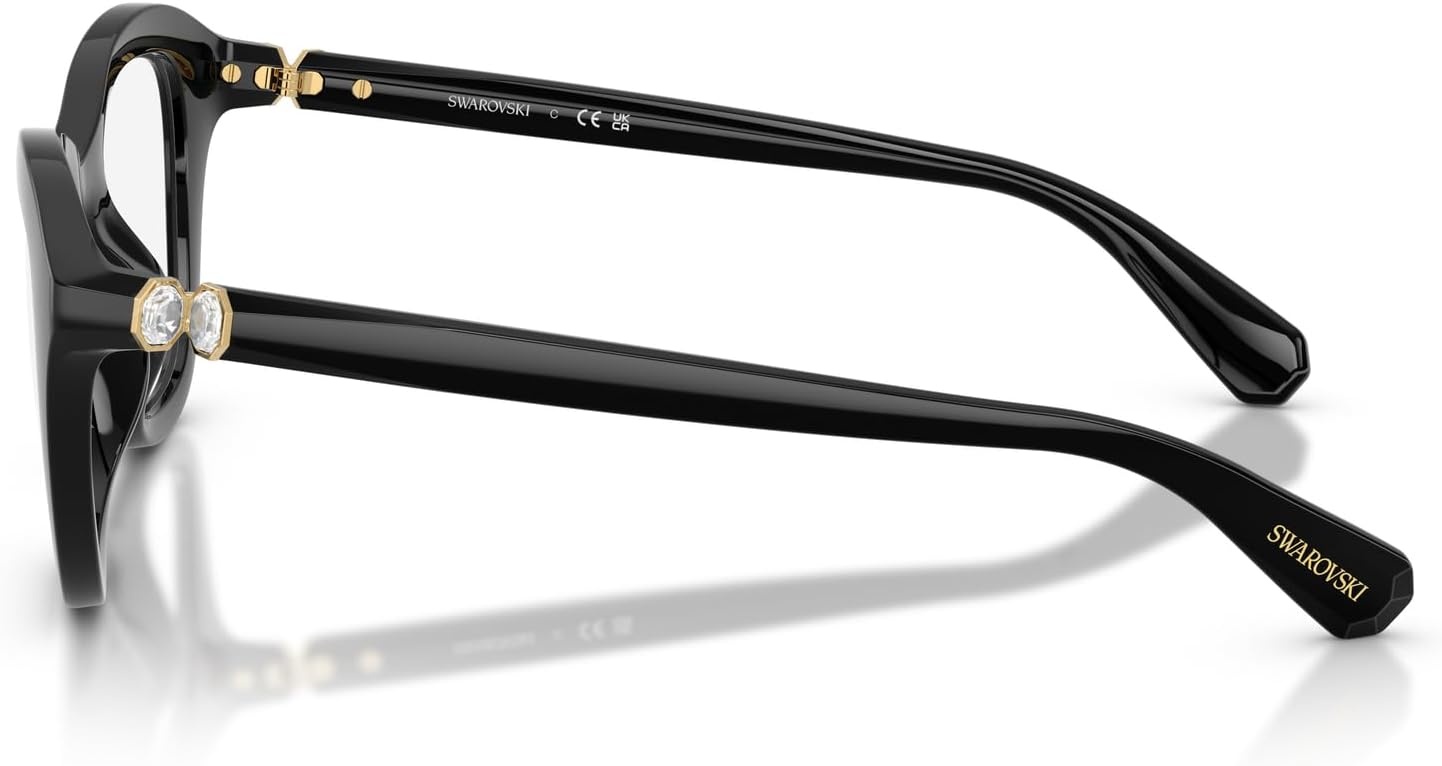 image:imageSwarovski womens Sk2042u Universal Fit Cat Eye Prescription Eyewear FramesBlackDemo Lens