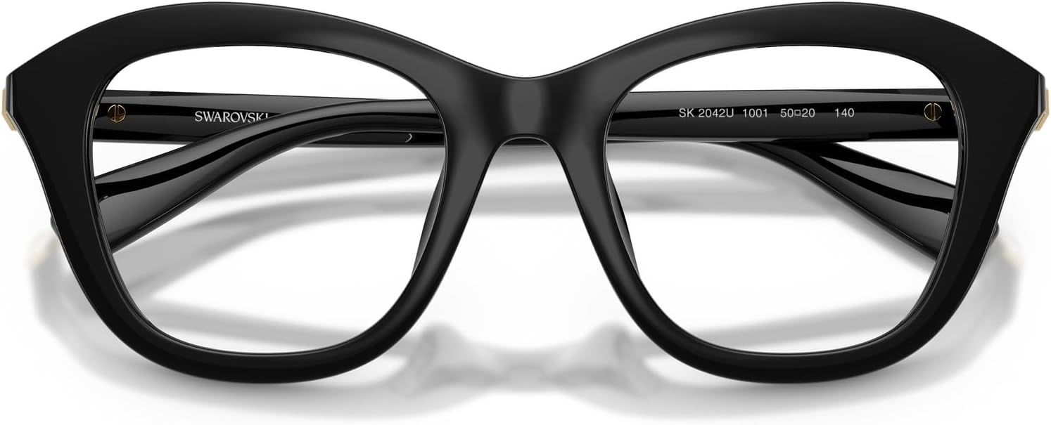 image:imageSwarovski womens Sk2042u Universal Fit Cat Eye Prescription Eyewear FramesBlackDemo Lens