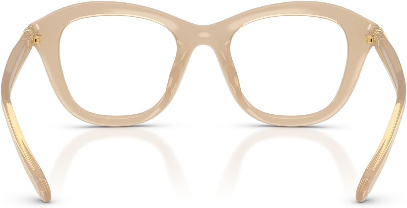 image:imageSwarovski womens Sk2042u Universal Fit Cat Eye Prescription Eyewear FramesMilky BeigeDemo Lens