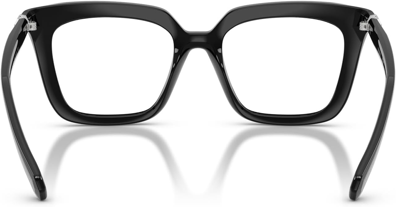 image:imageSwarovski womens Sk2043f Low Bridge Fit Square Prescription Eyewear FramesBlackDemo Lens