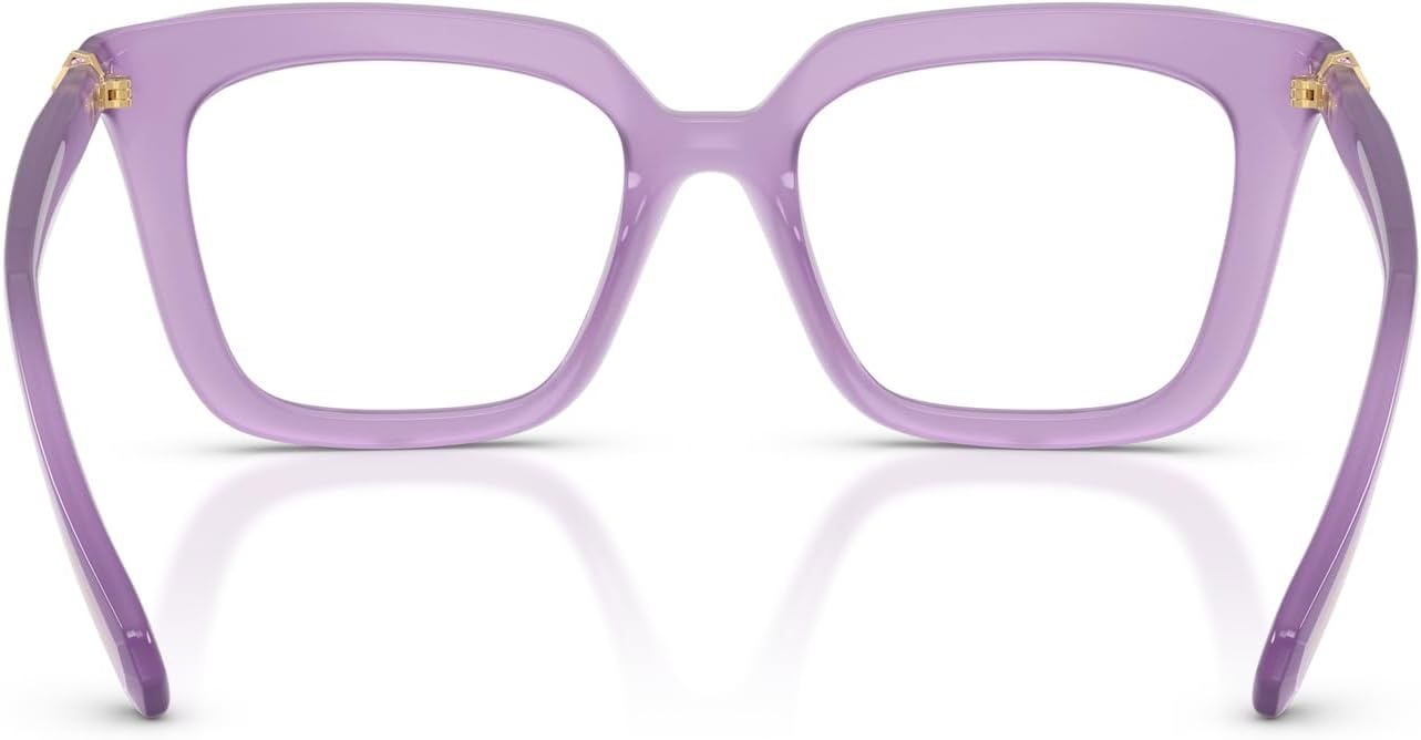 image:imageSwarovski womens Sk2043f Low Bridge Fit Square Prescription Eyewear FramesMilky LilacDemo Lens