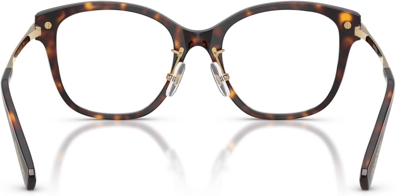 image:imageSwarovski womens Sk2044f Low Bridge Fit Square Prescription Eyewear FramesHavanaDemo Lens