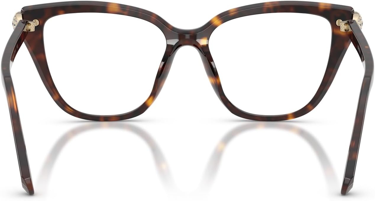 image:imageSwarovski womens Sk2045f Low Bridge Fit Cat Eye Prescription Eyewear FramesHavanaDemo Lens