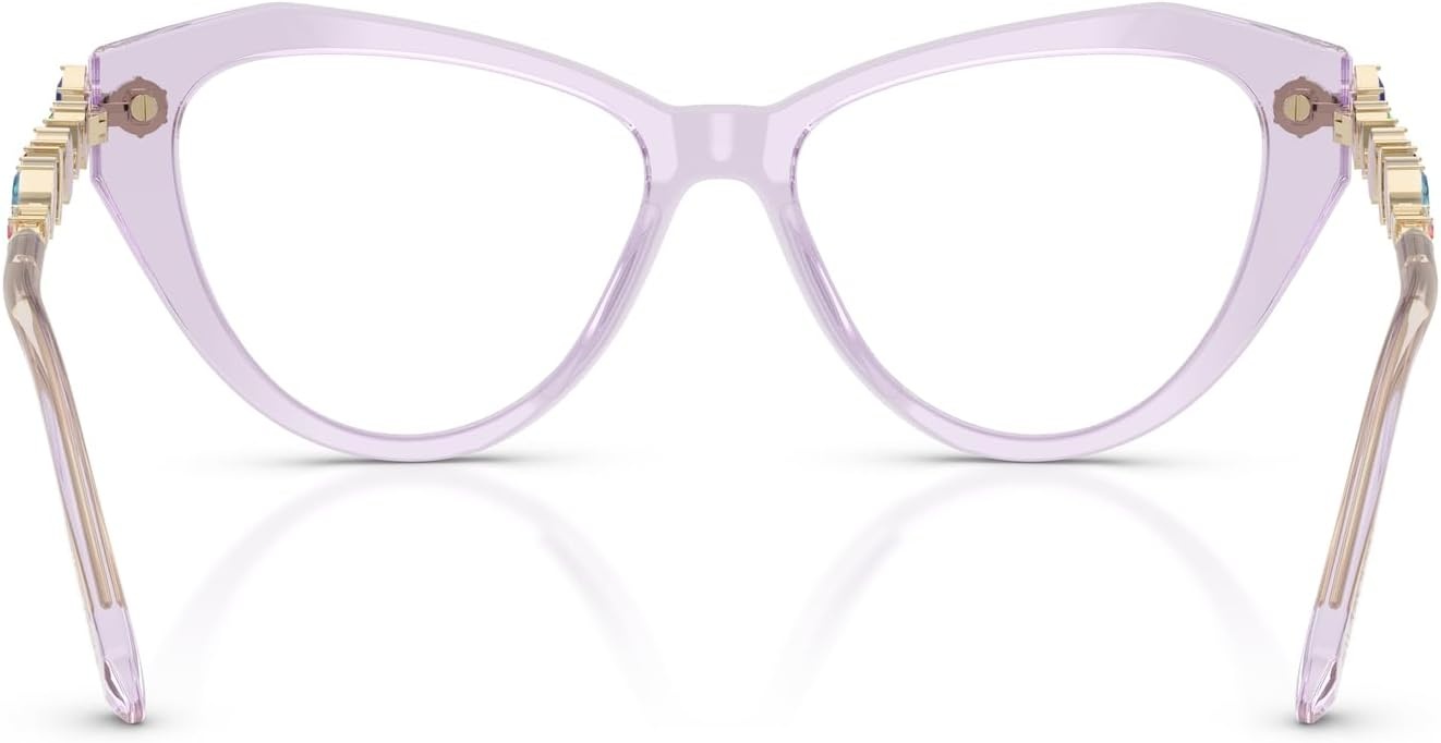 image:imageSwarovski womens Sk2047 Cat Eye Prescription Eyewear FramesTransparent LilacDemo Lens