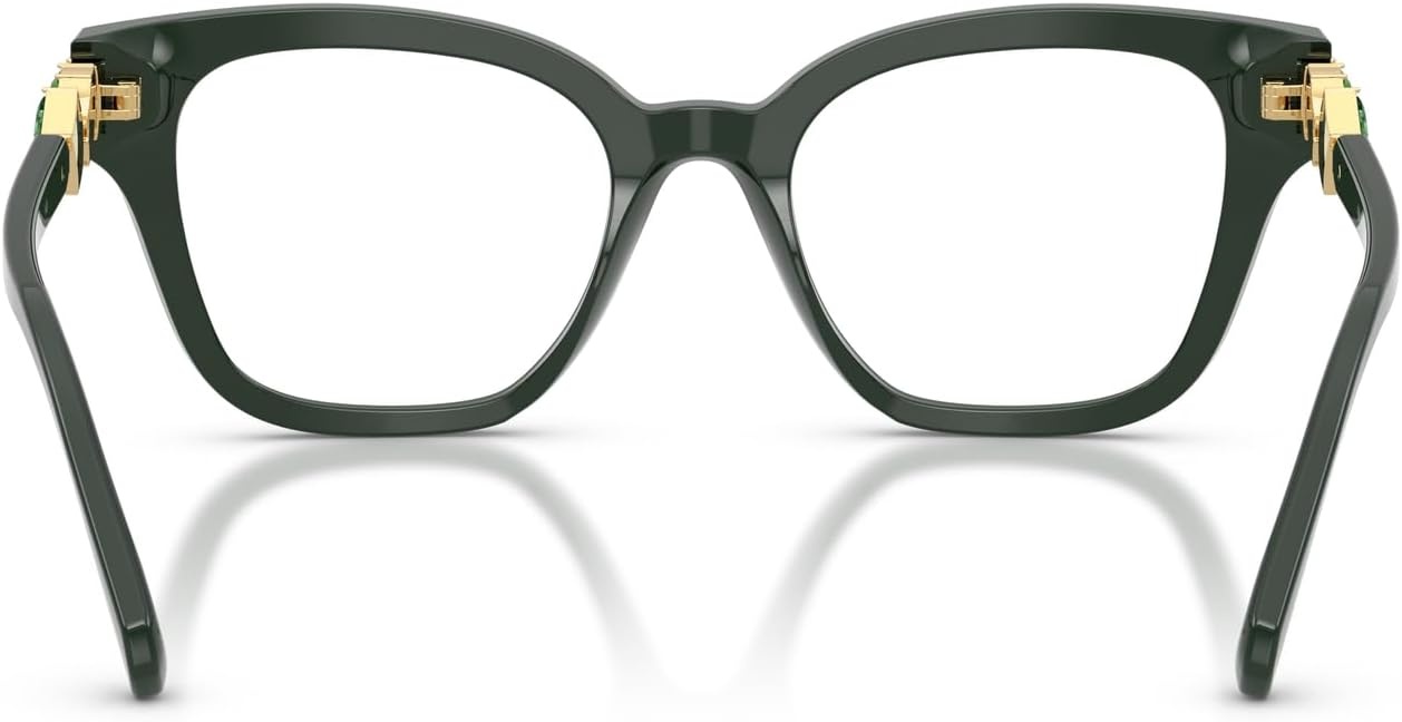image:imageSwarovski womens Sk2048 Square Prescription Eyewear FramesDark GreenDemo Lens