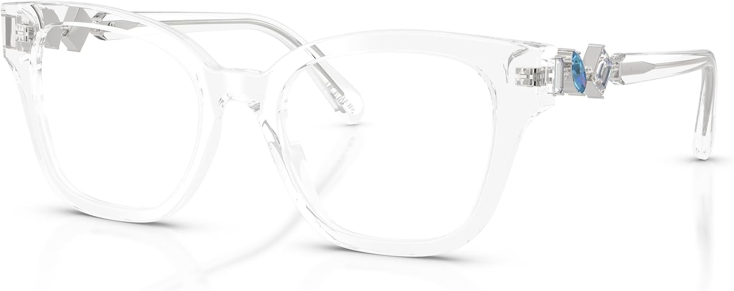 image:imageSwarovski womens Sk2048 Square Prescription Eyewear FramesTransparentDemo Lens