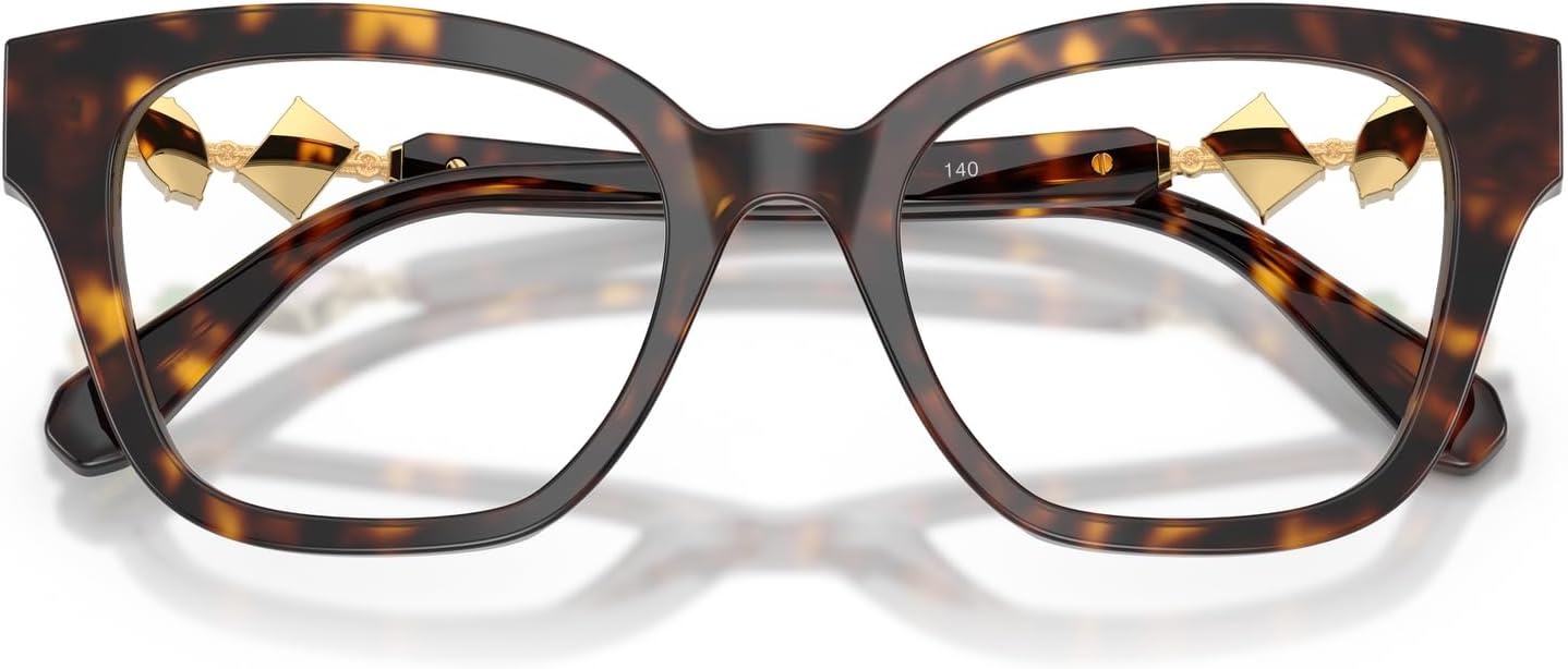 image:imageSwarovski womens Sk2048f Low Bridge Fit Square Prescription Eyewear FramesHavanaDemo Lens