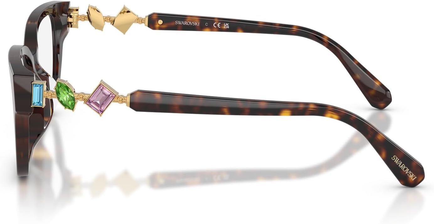 image:imageSwarovski womens Sk2049d Square Prescription Eyewear FramesHavanaDemo Lens