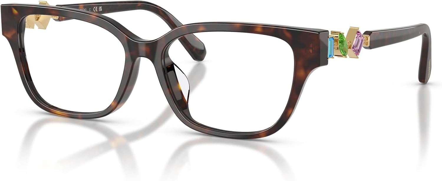 image:imageSwarovski womens Sk2049d Square Prescription Eyewear FramesHavanaDemo Lens