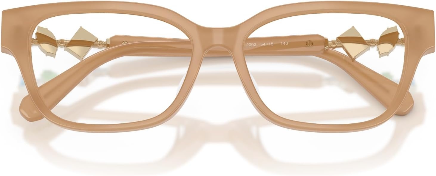 image:imageSwarovski womens Sk2049d Square Prescription Eyewear FramesOpaline BeigeDemo Lens