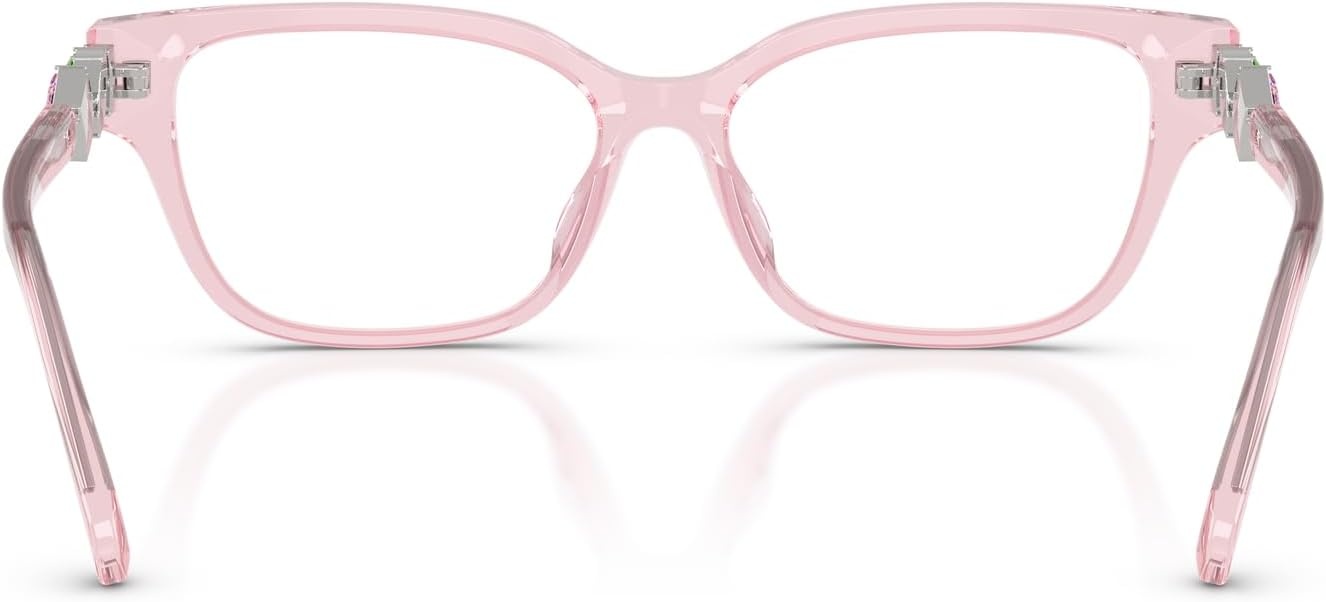 image:imageSwarovski womens Sk2049d Square Prescription Eyewear FramesTransparent PinkDemo Lens