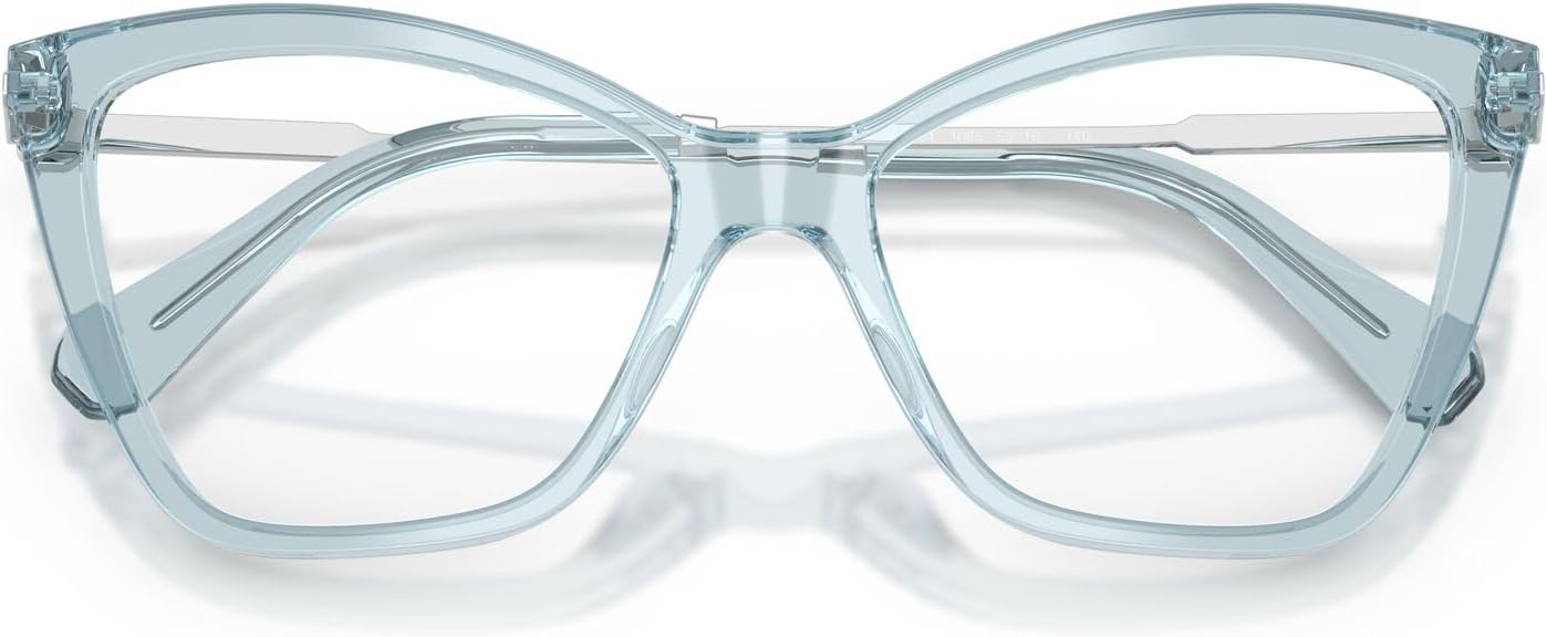 image:imageSwarovski womens Sk2051 Cat Eye Prescription Eyewear FramesTransparent Light BlueDemo Lens