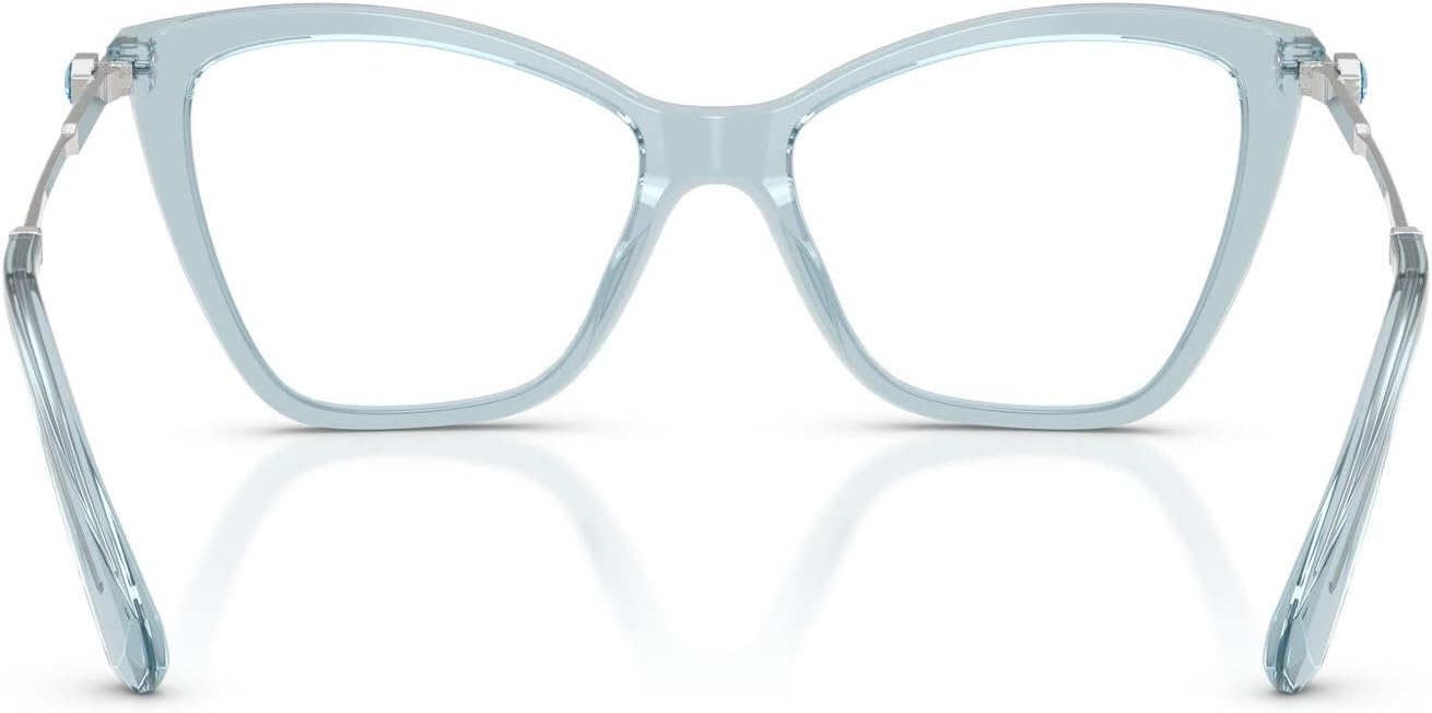 image:imageSwarovski womens Sk2051 Cat Eye Prescription Eyewear FramesTransparent Light BlueDemo Lens