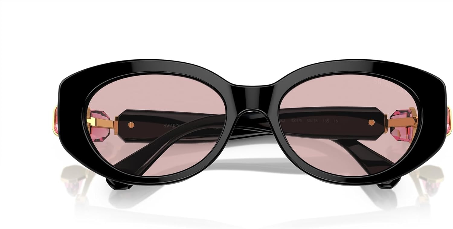 image:imageSwarovski womens Sk6002 Oval SunglassesBlackPink
